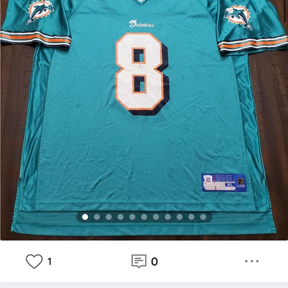 Daunte Culpepper- Reebok Blue2000s Dolphins Jersey 54 (XL) - Picture 4 of 5